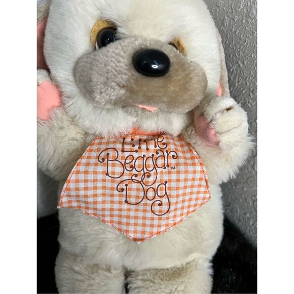 1982 Applause Little Beggar Puppy Dog Plush Stuffed Animal - Picture 4 of 5